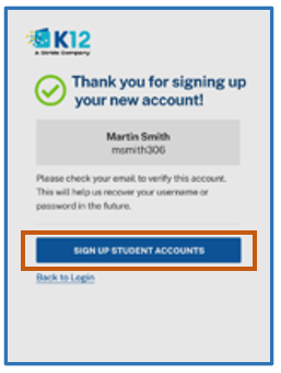 Registrar cuentas de estudiante